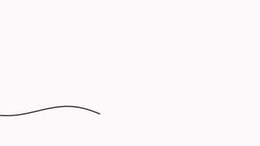 Yanan ateş kesintisiz çizgi canlandırılmış video çizimi.