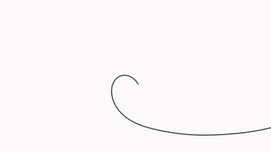 Kalp evin içinde sürekli bir çizgi çizilmiş video. Aşk evi konsepti.