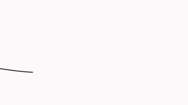 Kalp sürekli bir çizgi çiziyor. Aşk karalama sembolü.