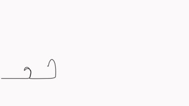 Canlandırılmış bitki büyüme süreci kesintisiz çizgi çizimi.