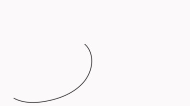 Kağıt uçak sürekli çizgi çizerek animasyon video çiziyor. Kalp doğrusal yol canlandırması.