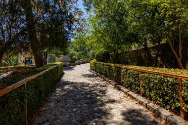Hırvatistan 'daki Krka Ulusal Parkı' nın güzel manzarası. Doğal Şelaleler. Doğal harikalar.  
