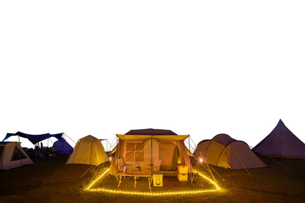 Isolated Object Tent Camping Park White Background Material Art Work — Stock Photo, Image