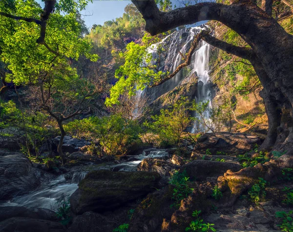 Клонглан Водопад Клонг Лан Национальный Парк Кампхенг Пхет Недалеко Чиангмай — стоковое фото