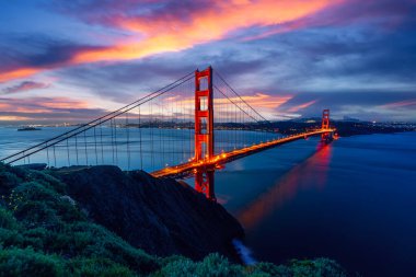 Golden Gate Köprüsü San Francisco Körfezi, Kuzey Kaliforniya, ABD