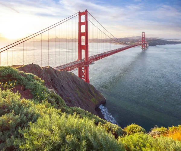 Golden Gate Bridge Sobre Bahía San Francisco Norte California — Foto de Stock