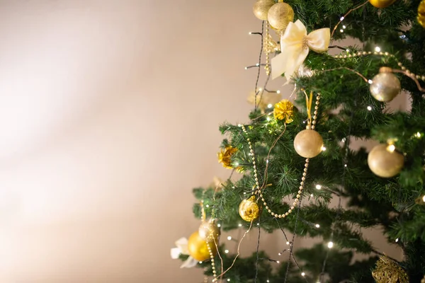 Kerstboom Een Huis — Stockfoto