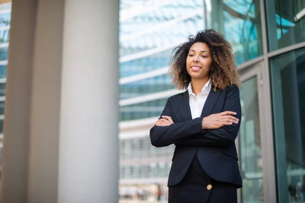 Young African American Businesswoman Portrait — Stock Photo, Image