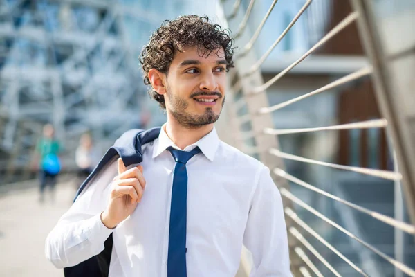 Handsome Young Businessman Outdoor Portrait — Stock Photo, Image
