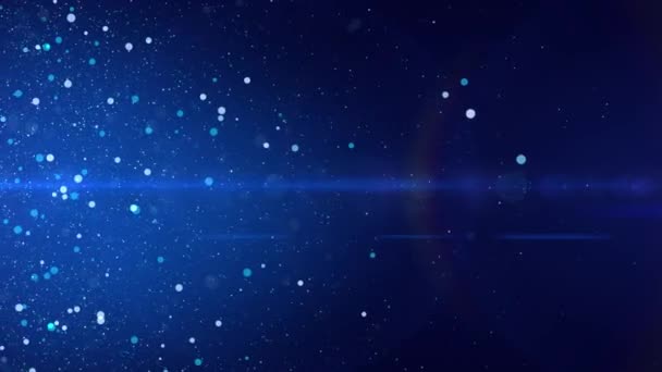 Abstrakte Bewegungshintergründe Leuchtende Teilchen Schimmernde Glitzerpartikel Mit Bokeh Beliebt Modern — Stockvideo