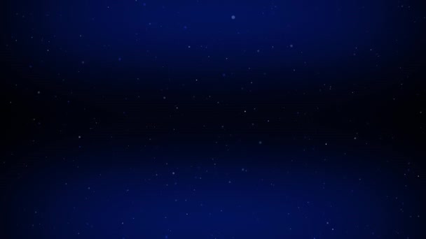 Partículas Poeira Fundo Preto Brilho Partículas Com Estrelas Bokeh Brilhante — Vídeo de Stock