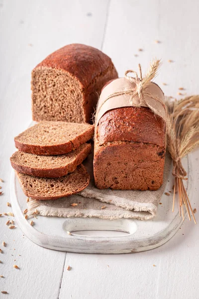 Homemade Loaf Breads Ready Eat Bread Countryside — Stock Photo, Image