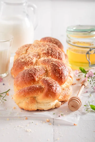 Свіжі Золоті Страви Запечені Домашній Пекарні Свіжоспечений Прека Сніданок — стокове фото