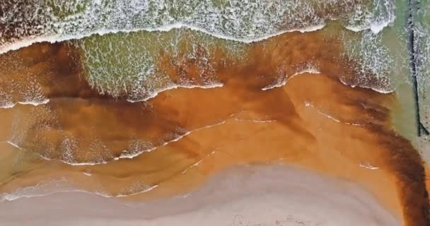 Oostzeeverontreiniging Industriële Verontreiniging Van Het Water Klimaatcatastrofe Riolering Die Het — Stockvideo