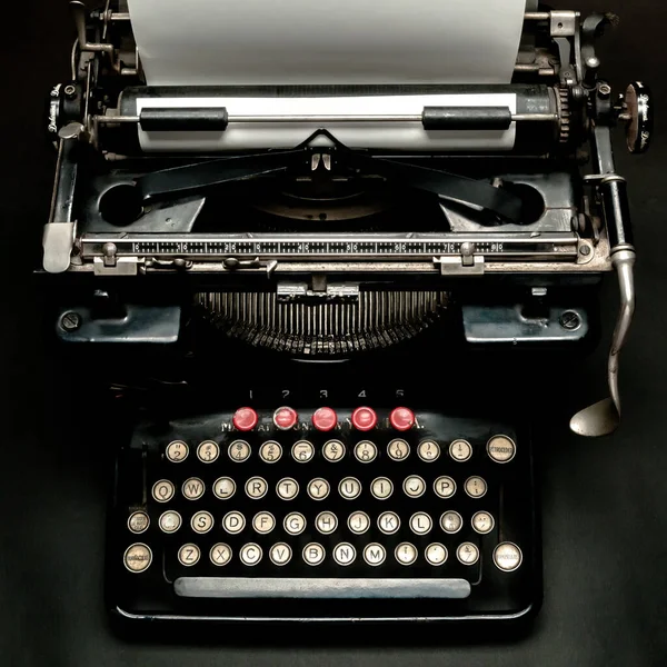 Detail Antique Typewriter Interesting Piece Mix Art Culture Historical Engineering — Stock Photo, Image