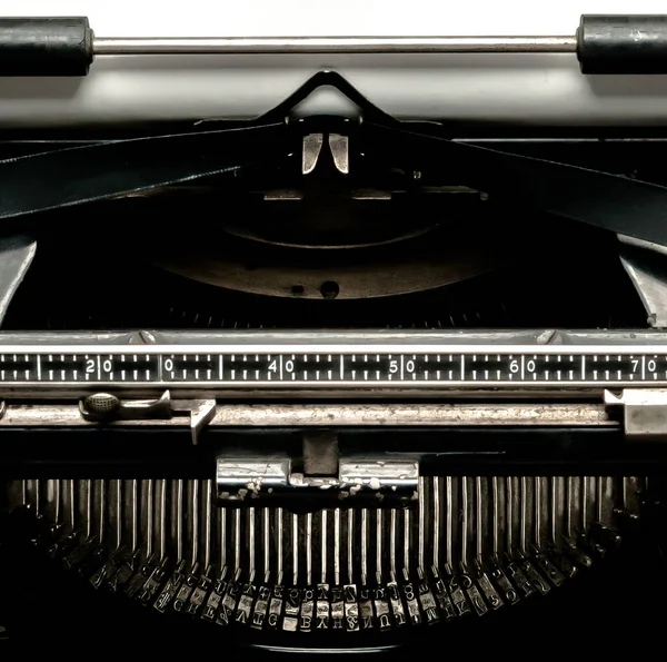 Detalje Antikke Skrivemaskine Interessant Stykke Blanding Kunst Kultur Historisk Teknik - Stock-foto