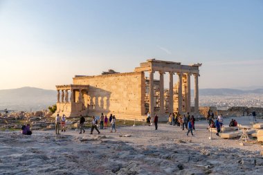 A picture of the Erechtheion, one of the temples of the Acropolis of Athens.