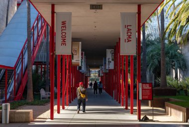 A picture of the Los Angeles County Museum of Art.