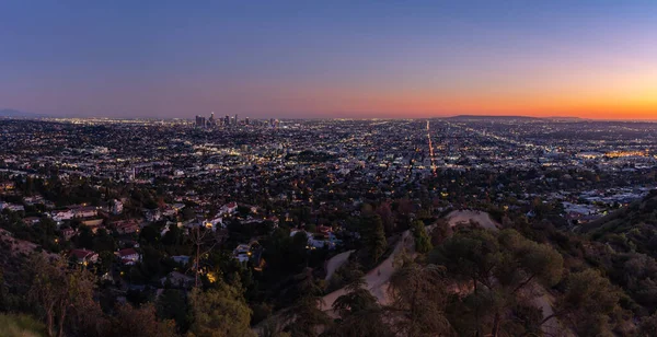 Una Foto Los Angeles Tramonto — Foto Stock