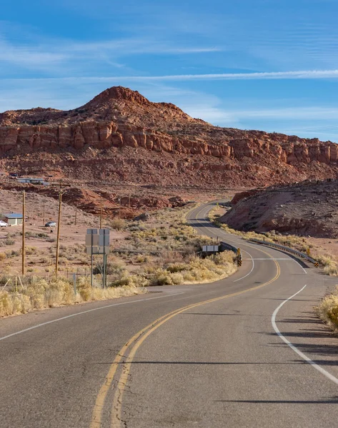 Uma Imagem Estrada Coppermine Paisagem Formação Rochosa Nas Proximidades — Fotografia de Stock