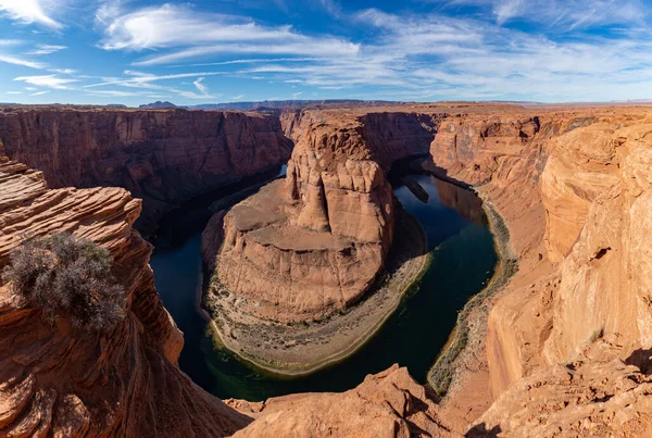 Stock image A picture of the Colorado River and the Grand Canyon landscape on the Horseshoe Bend.