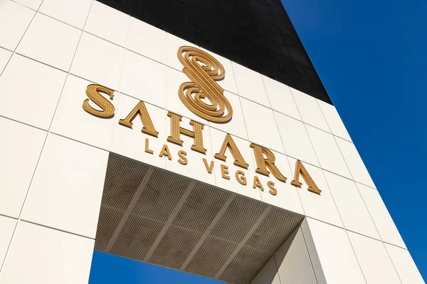 Uma Foto Cartaz Sahara Las Vegas — Fotografia de Stock