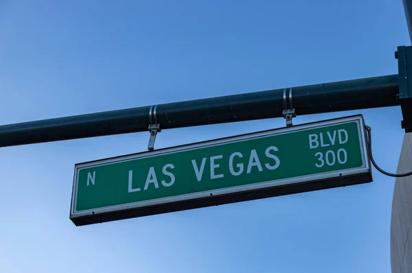 Egy Kép Las Vegas Boulevard Tábláról — Stock Fotó