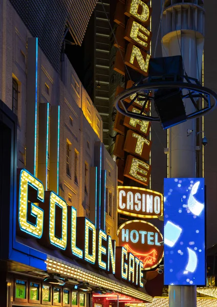 Zdjęcie Neonów Golden Gate Hotel Casino — Zdjęcie stockowe