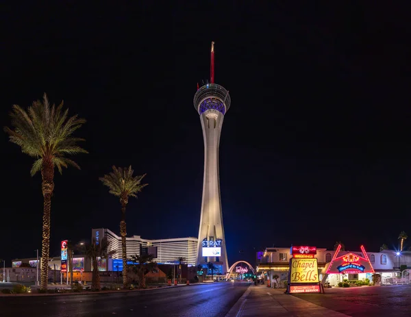 Een Foto Van Het Strat Hotel Casino Skypod Las Vegas — Stockfoto