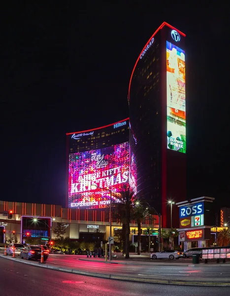 Uma Foto Das Telas Grandes Conrad Las Vegas Las Vegas — Fotografia de Stock
