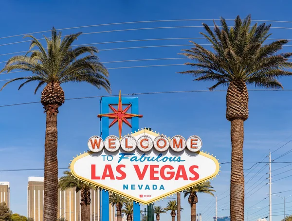 Obraz Witamy Bajecznym Znaku Las Vegas — Zdjęcie stockowe