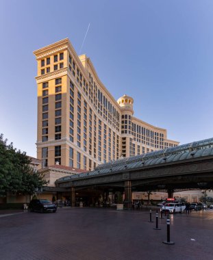 Bellagio Otel ve Kumarhanesi 'nin girişi yakınındaki bir fotoğraf..