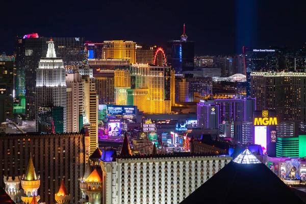 Uma Foto Las Vegas Strip Noite — Fotografia de Stock