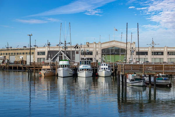 Una Foto Los Barcos Muelle Del Pescador San Francisco —  Fotos de Stock