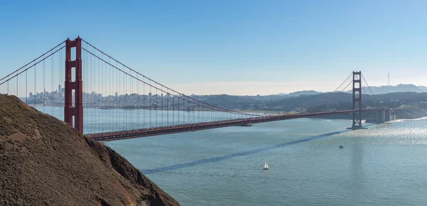 Een Foto Van Golden Gate Bridge Gezien Vanaf Golden Gate — Stockfoto