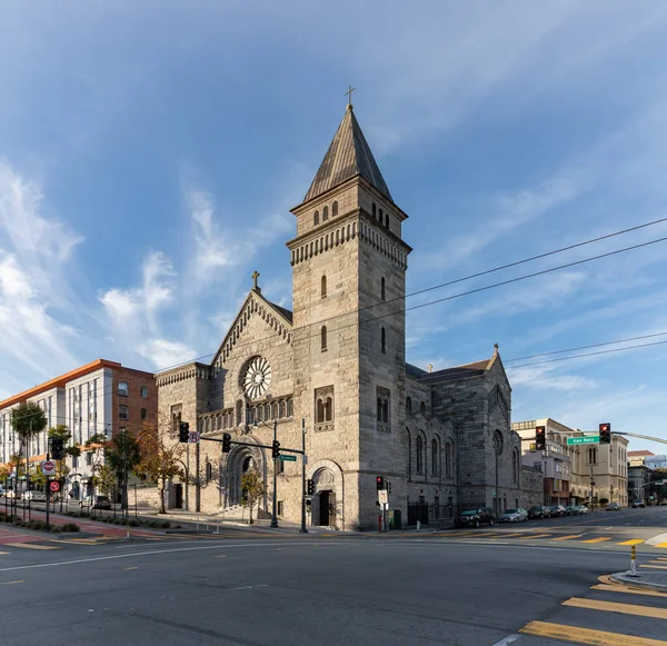 stock image A picture of the St. Brigid Church, in San Francisco.