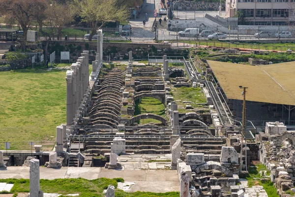 Een Foto Van Basiliek Van Smyrna Agora Ancient City Izmir — Stockfoto