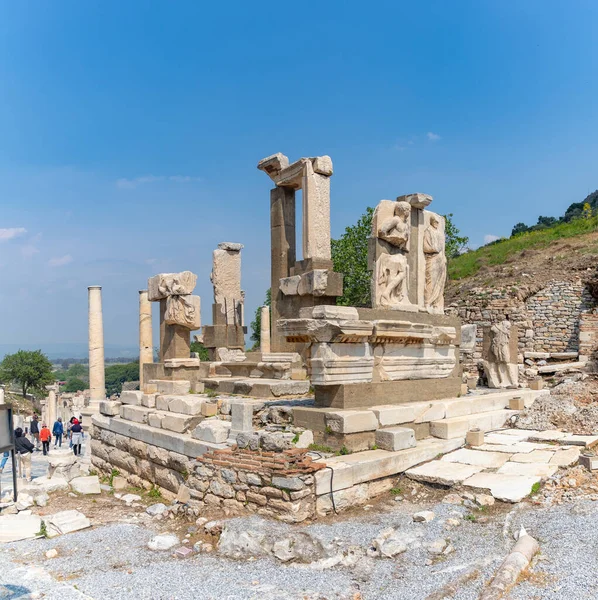 Une Image Monument Memmius Ville Antique Ephèse — Photo