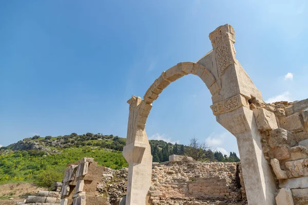 Картина Фонтана Поллиона Древнем Городе Эфес — стоковое фото