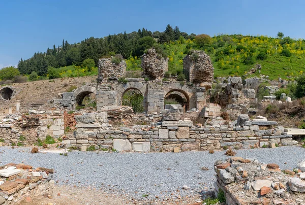 Obrázek Lázní Varius Starověkém Městě Efesus — Stock fotografie