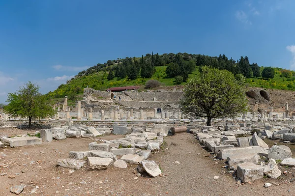 Une Image Odéon Agora État Ancienne Ville Ephèse — Photo