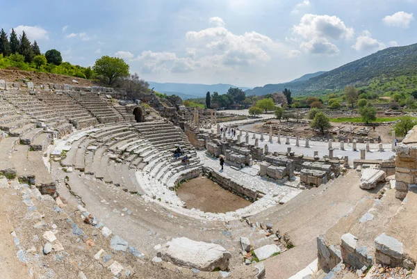 stock image A picture of the Odeon at the Ephesus Ancient City.