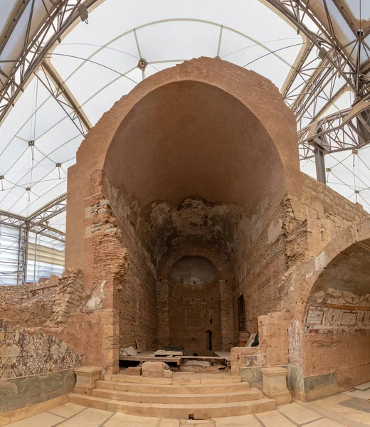 Obrázek Baziliky Terasových Domů Starobylém Městě Efesus — Stock fotografie