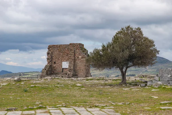 Une Image Des Ruines Temple Athéna Cité Antique Pergame — Photo
