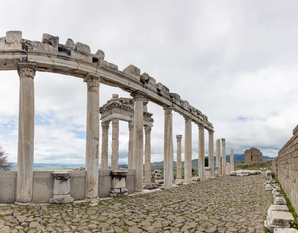 Una Foto Del Templo Trajano Ciudad Antigua Pérgamo —  Fotos de Stock