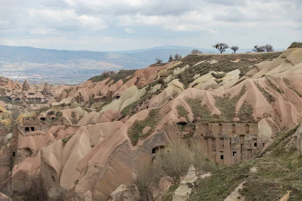 Obraz Krajobrazu Struktur Doliny Gołębi Pobliżu Uchisar — Zdjęcie stockowe
