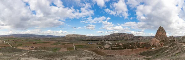 Panorama Krajiny Historického Národního Parku Goreme — Stock fotografie