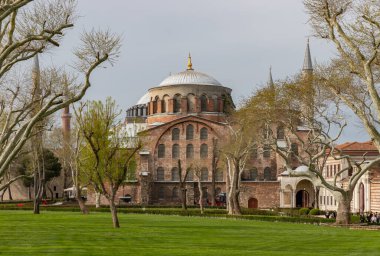 Bir Hagia Irene resmi, Topkapı Sarayı kompleksinin bir parçası..