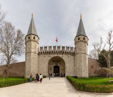 Babusselam Kapısı 'nın bir resmi, Topkapı Sarayı' nın bir parçası..