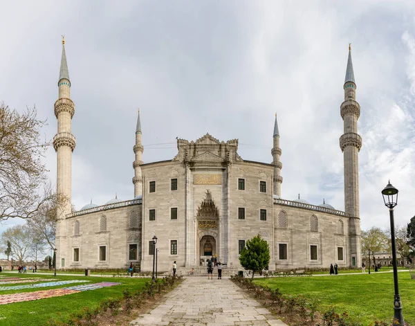 Una Foto Mezquita Suleymaniye Estambul — Foto de Stock